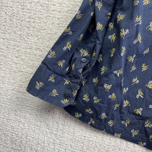 Ben Sherman The Casino Shirt Button Up Blue Floral AOP Long Sleeve Mens XL - Picture 12 of 15